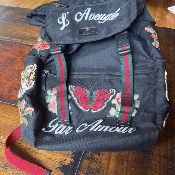 Gucci L’Aveugle Par Amour Tiger Tech Backpack